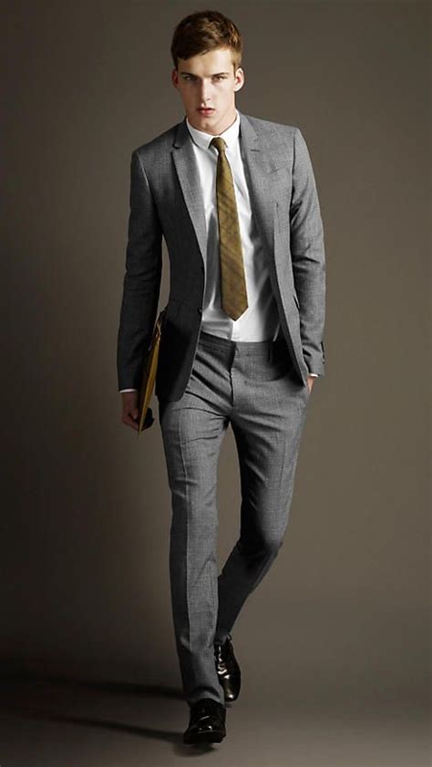 burberry suit with tie bar|Burberry suits men.